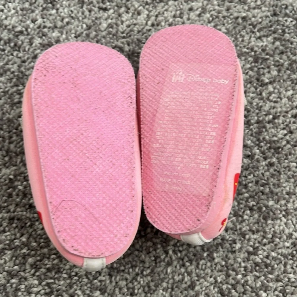 Disney Pink Minnie Mouse Slip Ons Size 12-18 Months